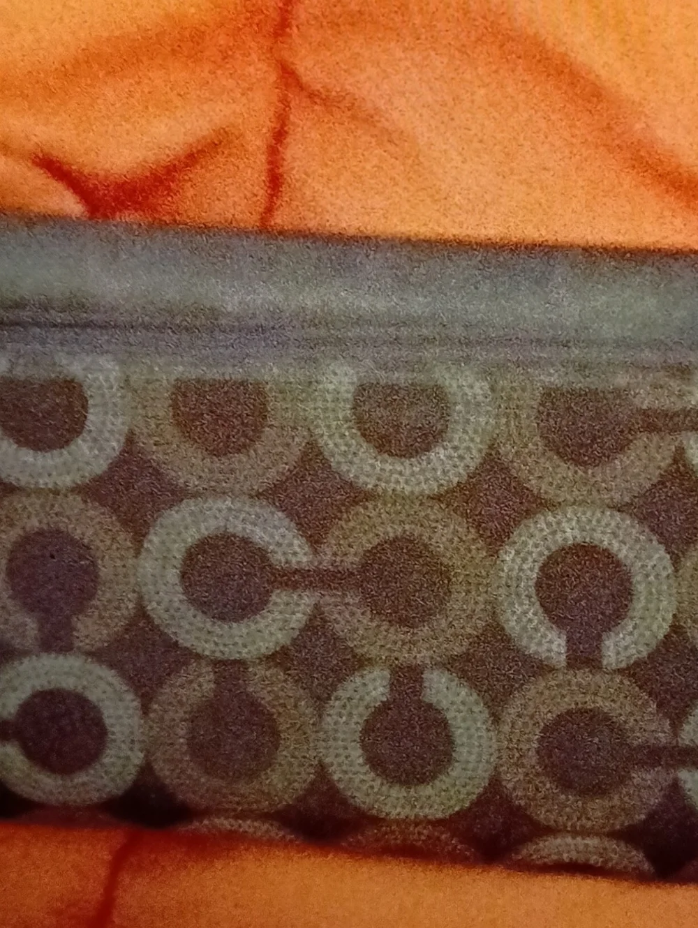 #9 Coach Madison Dotted C  Canvas Continental Wallet PROJECT - Picture 2 of 9